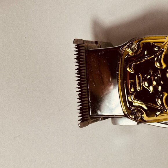 Rechargeable Hair Clipper Golden Stainless Steel Design Professional Grooming Ki - Picture 6 of 13